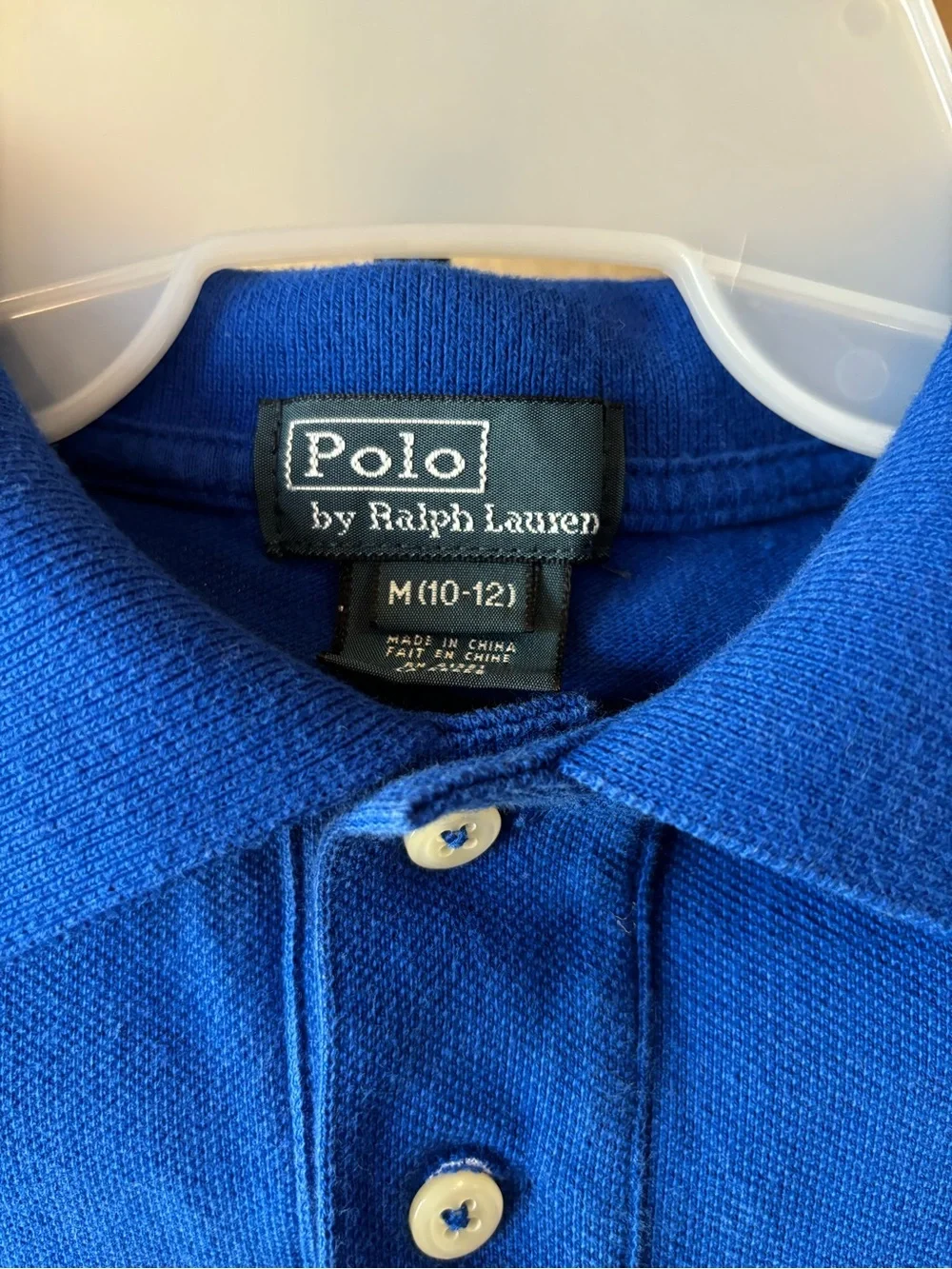 Ralph Lauren Royal Blue Short Sleeve Polo with Red Pony